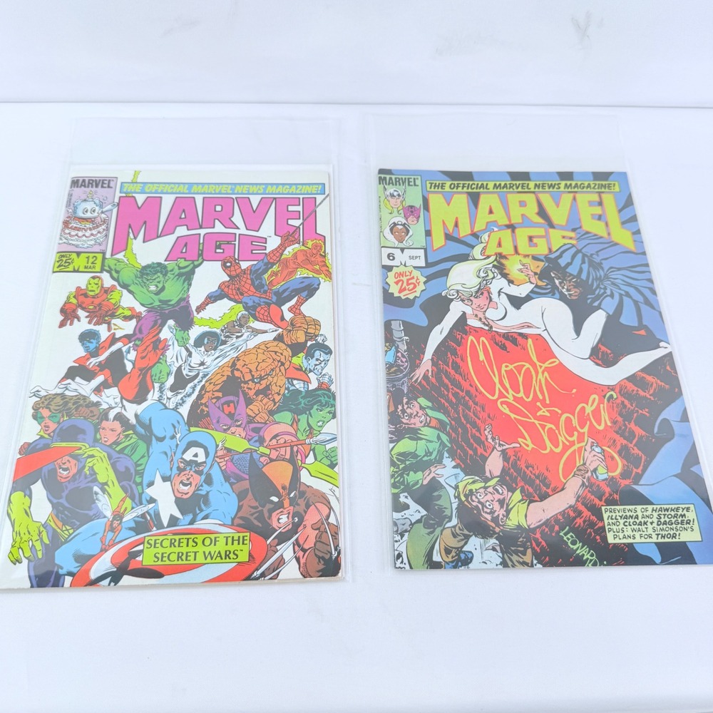 Marvel Age 6 & 12 lot Secret Wars & Beta Ray Bill Preview appearance